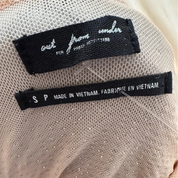 Urban Outfitters Nude Mesh Bodysuit | Size Small - Picture 10 of 11